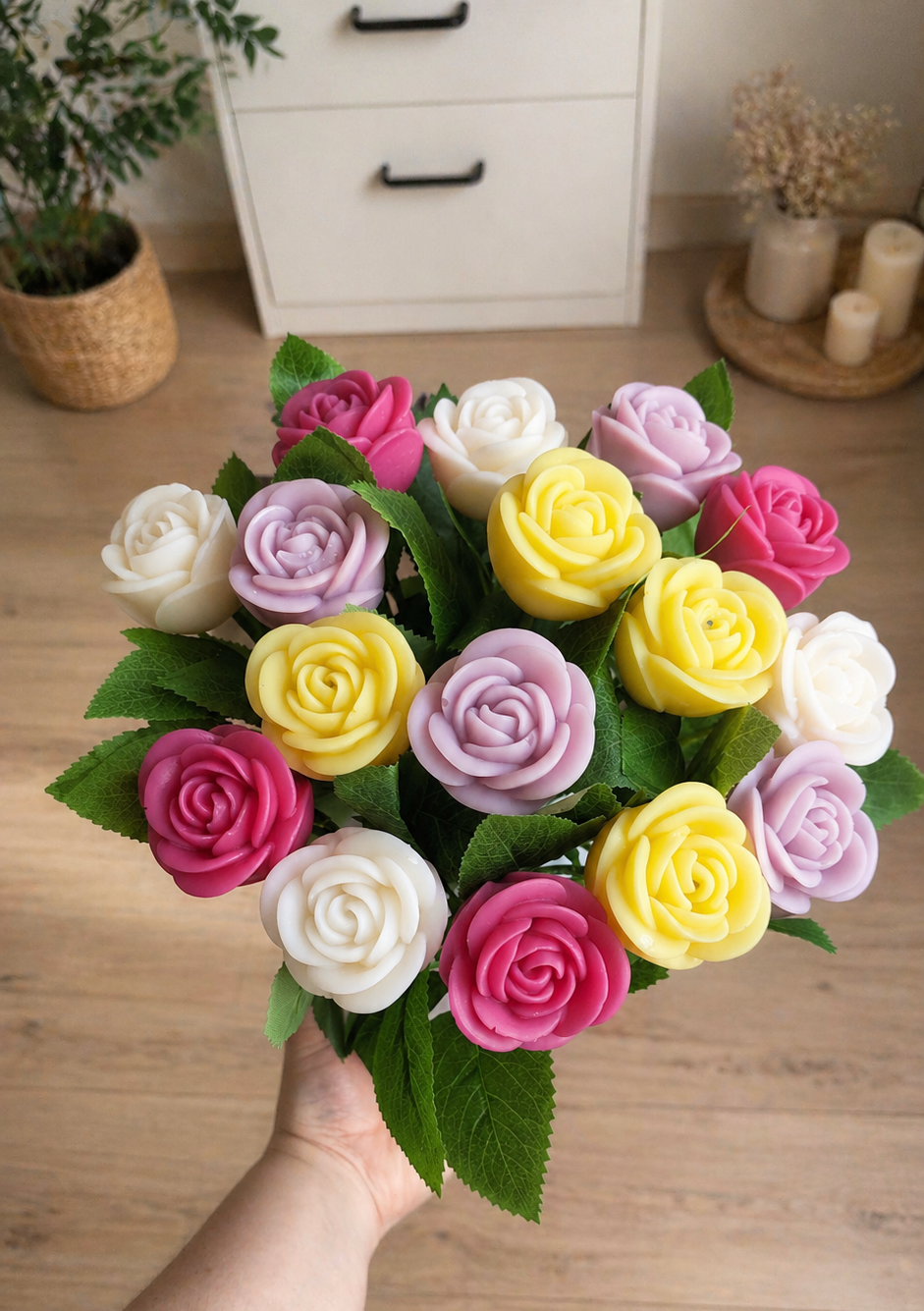 Bouquet de fleurs sur tige