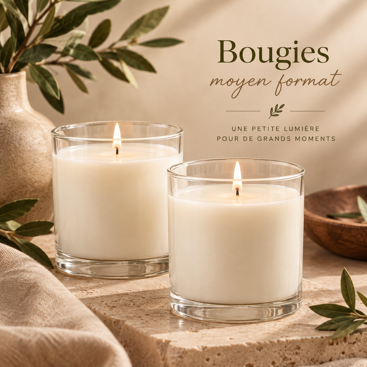 Bougie Moyen Format