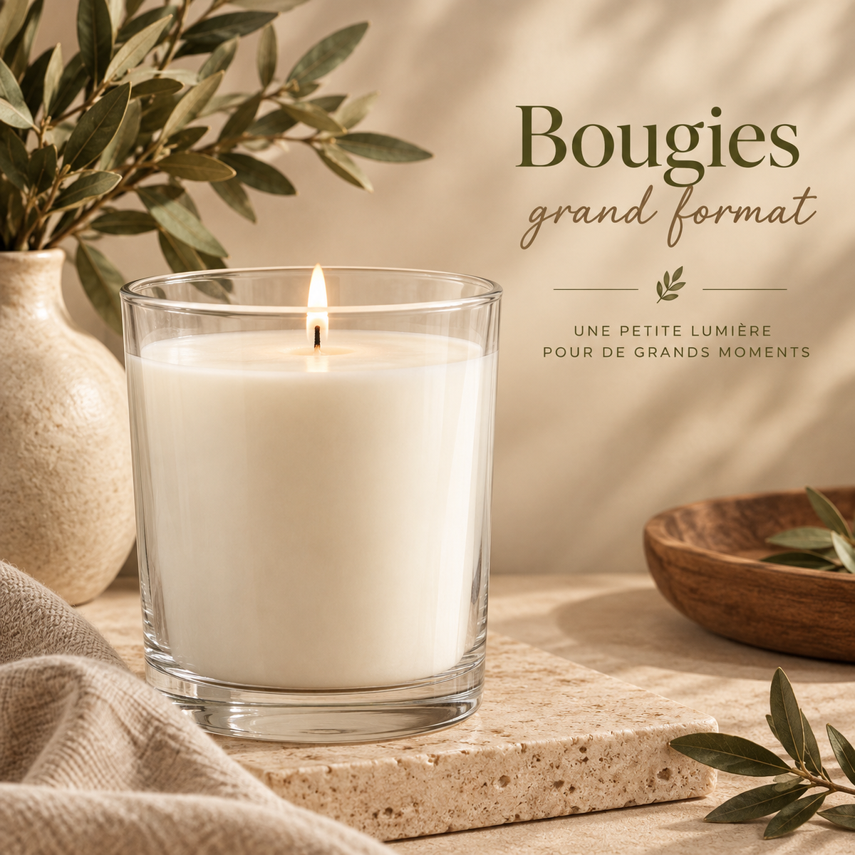 Bougie Grand format