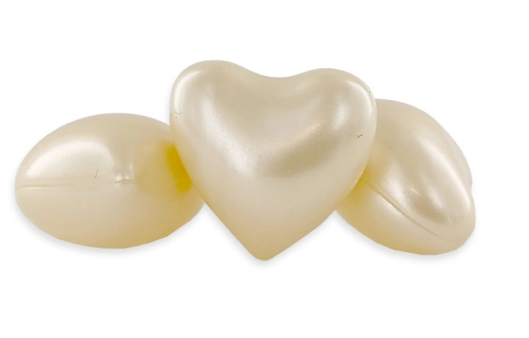 Perle de bain Coeur Vanille