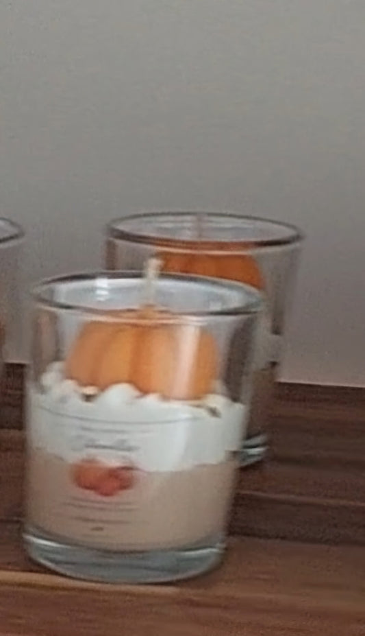 Bougie petit format citrouille